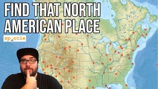 Finding 100 places in North America using clues. A great Sporcle quiz!