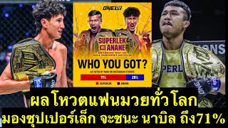 ผลโหวตแฟนมวยทั่วโลกมอง ซุปเปอร์เล็ก จะชนะนาบิล ถึง71%  แล้วแฟนมวยมองยังไง?? #one172