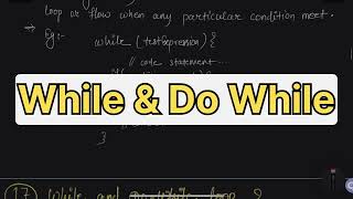 Break, While & Do While Loops || Part - 9 C Programming 2/3 Marks Question Answers #dowithme