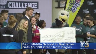Baldi Middle School In Bustleton Receives $5,000 Grant From Eagles