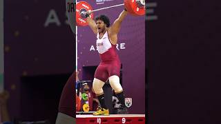 Meso Hassona / Fares Elbakh 🦁 🇶🇦 176kg / 388lbs Snatch! #slowmotion #weightlifting #snatch