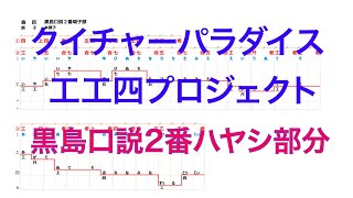 ［黒島口説2番ハヤシ部分テスト版］クイチャーパラダイス工工四プロジェクト［歌唱音程ライン付き歌詞工工四＆三線工工四］第一弾2021元旦配信予定　曲名は以下　レッスン動画週1配信予定