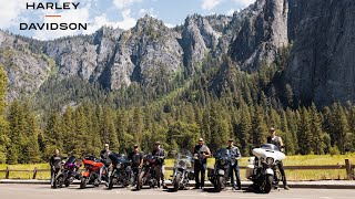 Yosemite on a Harley-Davidson
