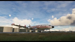 First flight in payware Super Constellation (MSFS)