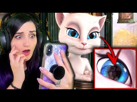 Probando la teoría de la aplicación Creepy Talking Angela *NO DESCARGAR*