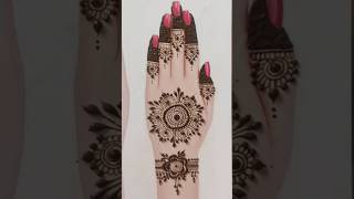 Easy simple back hand mehndi design#mehndi #youtubeshorts #viralvideo #trending #henna #mehndidesign