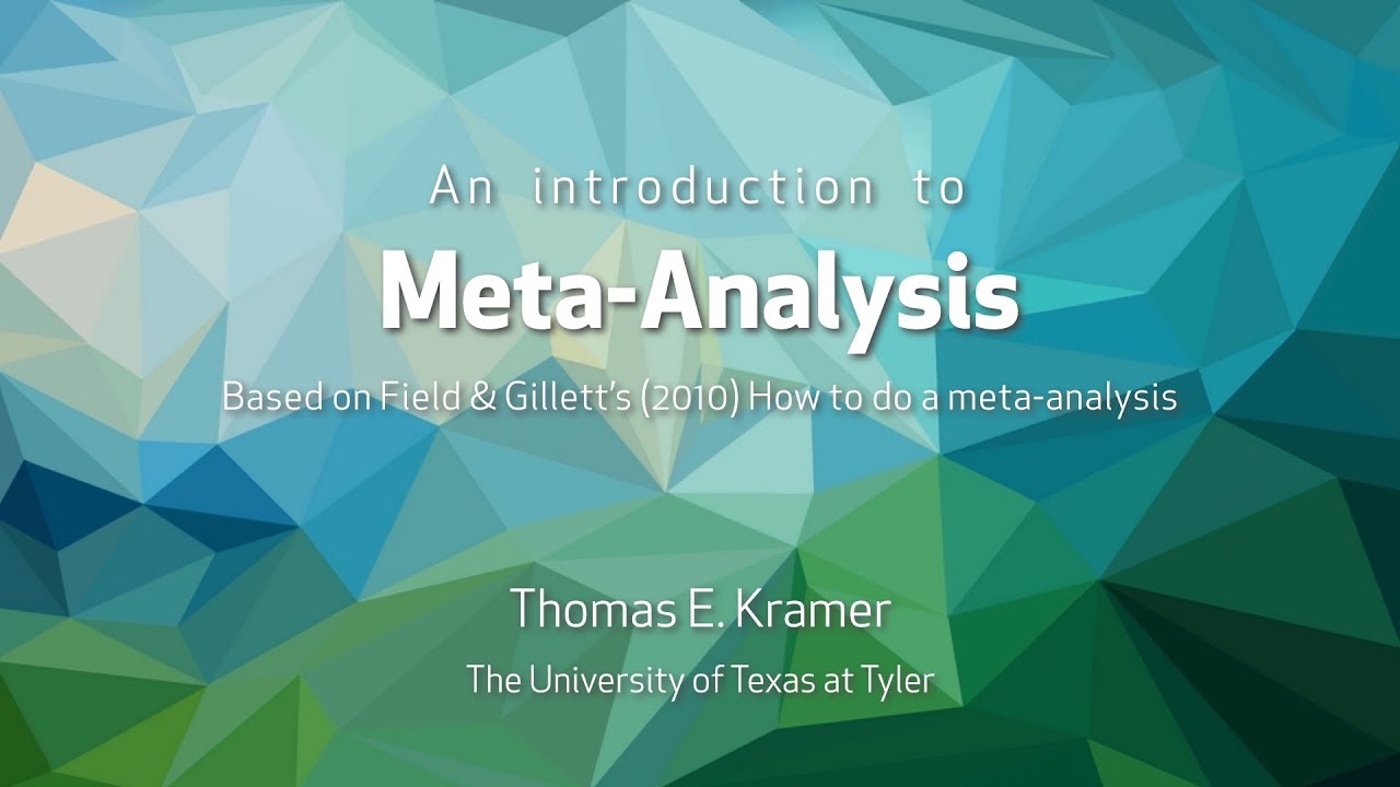 Conducting A Meta-Analysis - YouTube