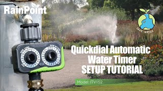 #RainPoint | 🌱 Quickdial Automatic Water Timer Setup Tutorial |Step-by-Step Guide#MyRainpointGarden