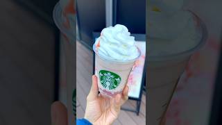 【スタバ新作】2月15日発売「白桃 桜わらびもち フラペチーノ」 #starbucks