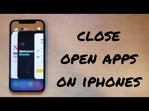 Cómo cerrar aplicaciones abiertas en el iPhone x, 11, 12