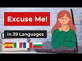 How to say Excuse Me in 39 Different Languages | Europe Language Comparison