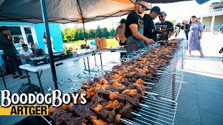 Mongolian Shorlog BBQ Skewers Party! | Boodog Boys