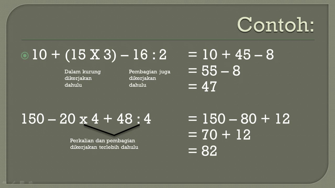 Matematika Operasi Hitung Campuran - YouTube