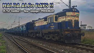 Malda ALCo WDM-3A #16848R Leading DN/05750 HDB - NJP Passenger Arriving At It's Destination NJP !!