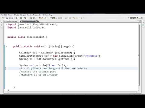 Getting the Time in Java Getting the Time in Java