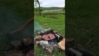 Döküm tavada dana antrikot ve kuzu külbastı 🥩🐑🐮 Beef ribeye and lamb cutlet in cast iron pan