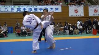 【新極真会】第31回全九州空手道選手権大会　2回戦6　吉田丈　対　堀瞬　SHINKYOKUSHINKAI KARATE