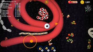 Worms zone sneakers epic #48 slitherio cacing gameplay.io