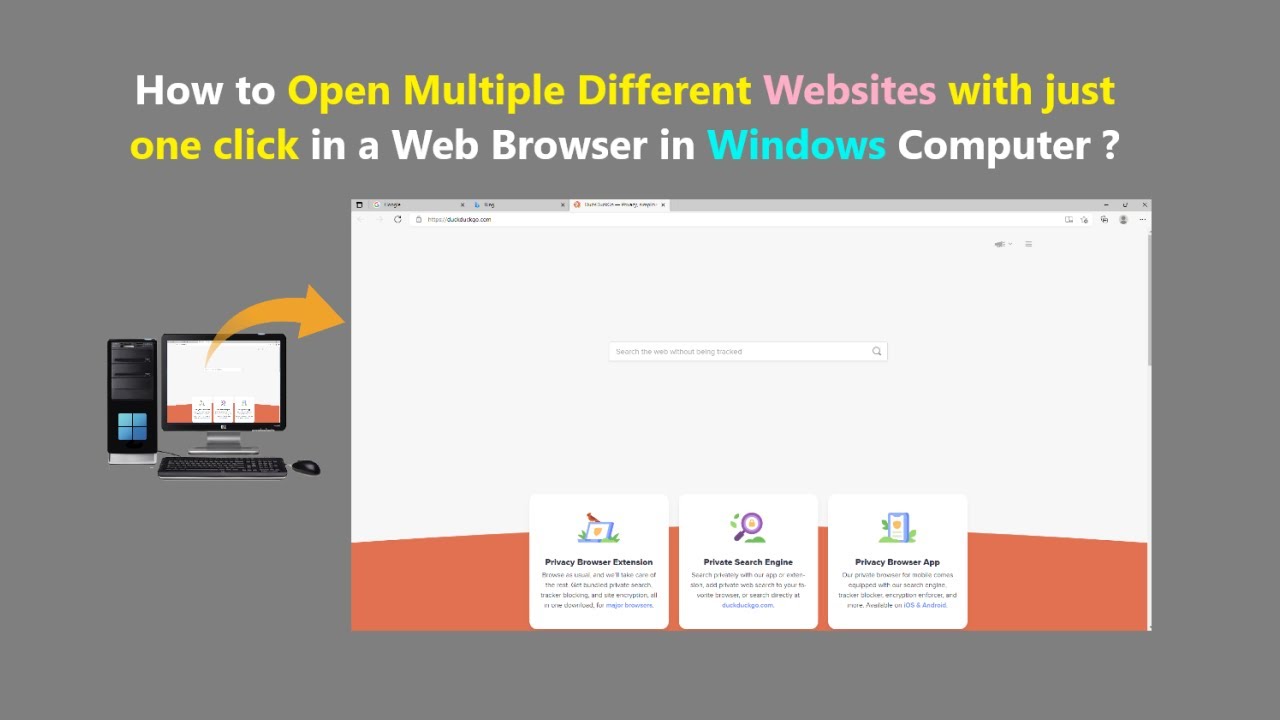 How To Open Multiple Different Websites With Just One Click In A Web ...