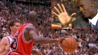 Michael Jordan one hand collection：passes,rebounds,fakes,layups乔丹单手操作集锦