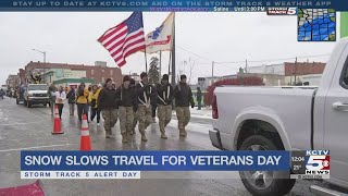 Leavenworth residents brave the cold for centennial Veterans Day parade