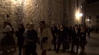 Wedding procession form the church to the Ploče gate