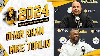 2024 Pre-Draft Press Conference: GM Omar Khan & Coach Mike Tomlin | Pittsburgh Steelers
