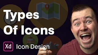 Types of icons | Ep 1/30 [Icon Design in Adobe XD]