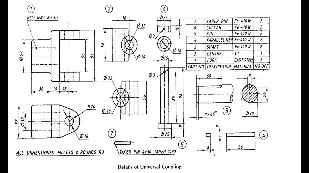 Universal Coupling Drawing Assembly At Dane Figueroa Blog