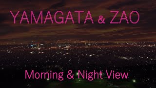 YAMAGATACITY \u0026ZAO  Morning\u0026Night View  山形ドローンムービーコンテスト2020山形部門参加加映像   蔵王山頂の神社の名前が間違っていましたので訂正いたしました