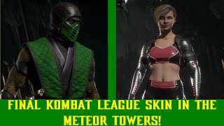 MK11 Towers of Time - Getting the Final Kombat League Skin in the Meteor Towers with Scorpion!