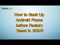 How to Back Up Android Phone before Factory Reset in 2024?