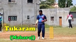 Tukaram (Maharaj) Bowling in Pusegaon Premier League 2016, Satara