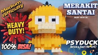 Merakit santai Lego bricks Psyduck Seri W-047