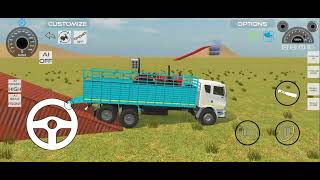 tractor loaded in truck simulator game video #truck#tractor