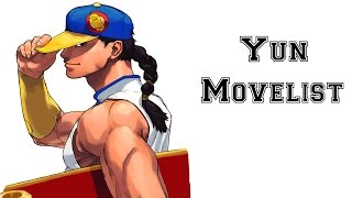 Street Fighter III: 3rd Strike - Yun Move List