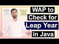 Program to Check for Leap Year in Java by Deepak