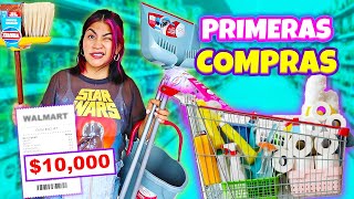 Primeras Compras en UN NUEVO SUPERMERCADO 🪣 🚗 ¿Cuánto Gasté? ¿Es Caro Vivir SOLA? | CONNY MERLIN