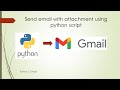 Send email with attachment using Python | Gmail | Email Automation