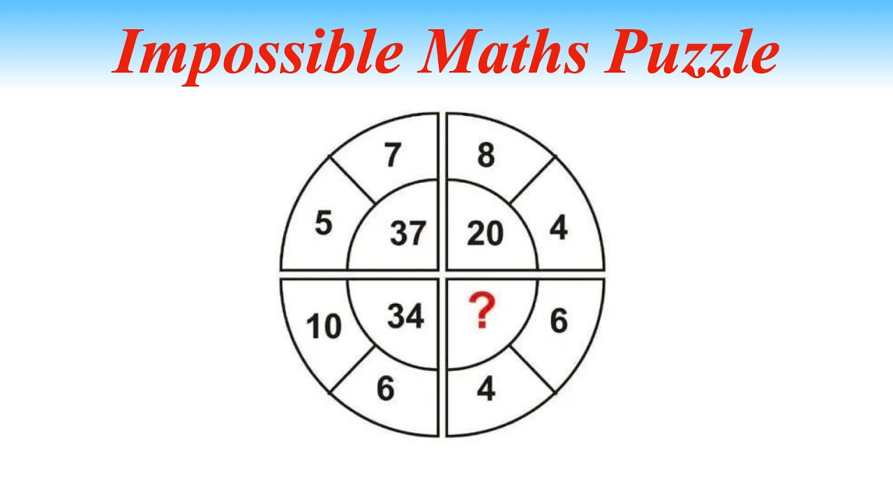 Impossible Algebra Puzzle Maths Puzzle Youtube