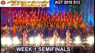 Voices of Hope Children's Choir "Defying Gravity" AWESOME Semifinals 1 America's Got Talent 2018 AGT