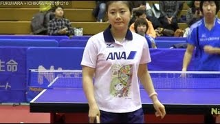 Table Tennis 福原愛 × 市川梓  JTTLファイナル4卓球2011-1210