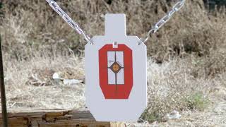 EZ Aim® HardRock Steel Targets - Steel Gong Targets, IPSC Style Silhouette, Target Spinners