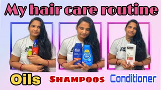 My haircare routine/hair secret/hairoils/shampoos/conditioner@AnooRitvik vlogs from usa/teluguvlogs