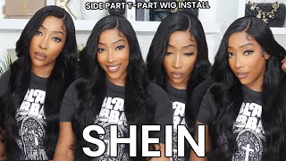 I Tried A Tpart Wig From SHEIN … I’m Surprised 😮 | 13x4 Body Wave Wig Install \u0026 Review| FT. SHEIN