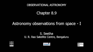 Chapter 8.9  Astronomy observations from space - I