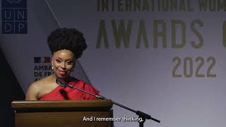 Chimamanda Ngozi Adichie speaking at the First Nigeria Intl Women's Day Gala - UNDP