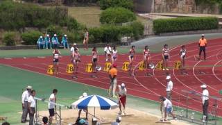 2016年 京都高総体 1年女子 100m決勝