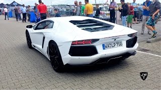 Lamborghini Aventadors in ACTION On The Track! Exhaust SOUNDS!