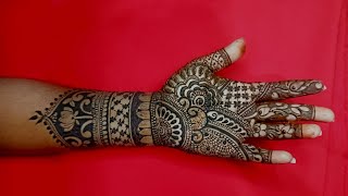 सिंपल फूलहैंड दुल्हन मेहंदी लगाना सीखें🌼//Simple Full Hand Dulhan Mehandi//Mehandi Desig Easy 🌼//